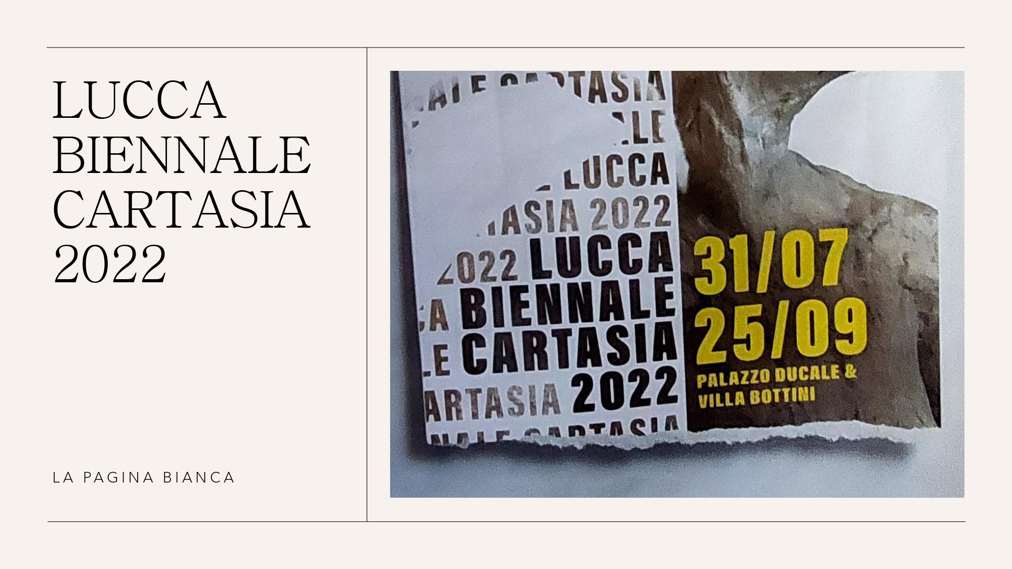 Lubica – Lucca Biennale Cartasia 2022